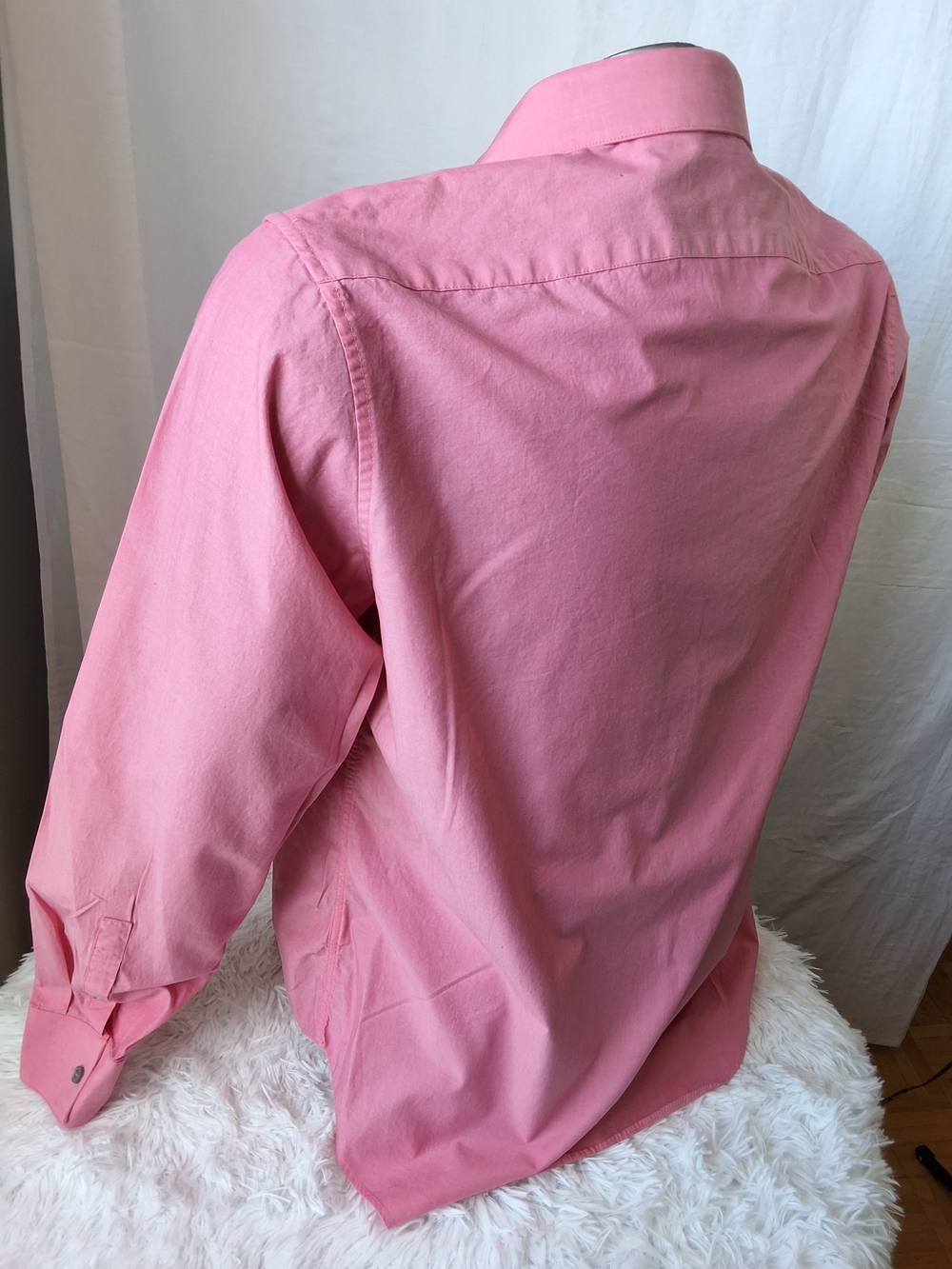 Kenneth Cole Slim Fit Dress Shirt – Men’s Pink Button Down Long Sleeve - Picture 6 of 8